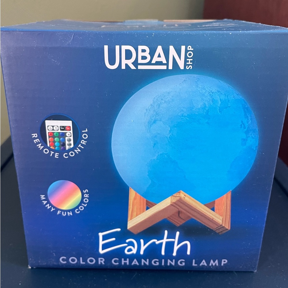Urban Shop Earth Color Changing Lamp